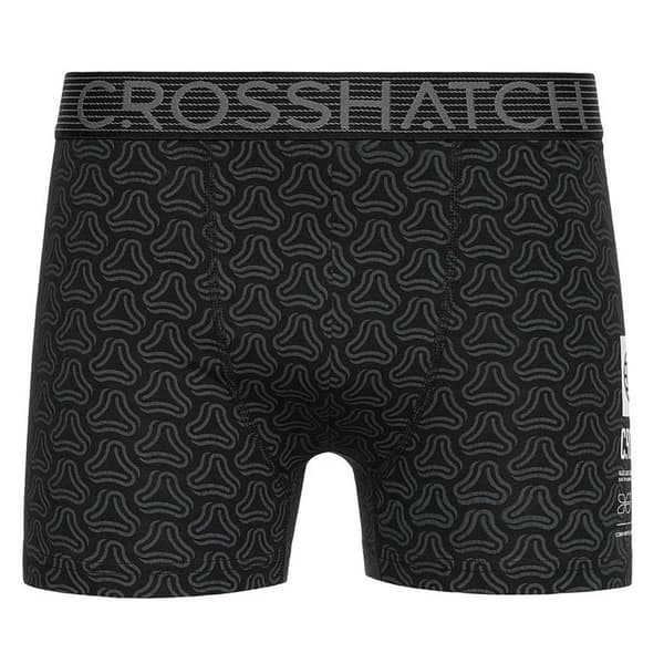 Crosshatch Buzzard Boxershorts för män (5-pack) L Gråmelerad/Sv Grey Marl/Black L