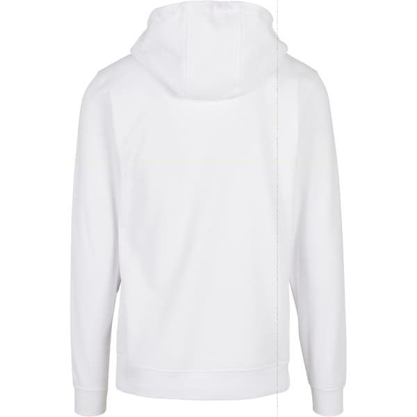 Build Your Brand Basic Hoodie för män XL Vit White XL