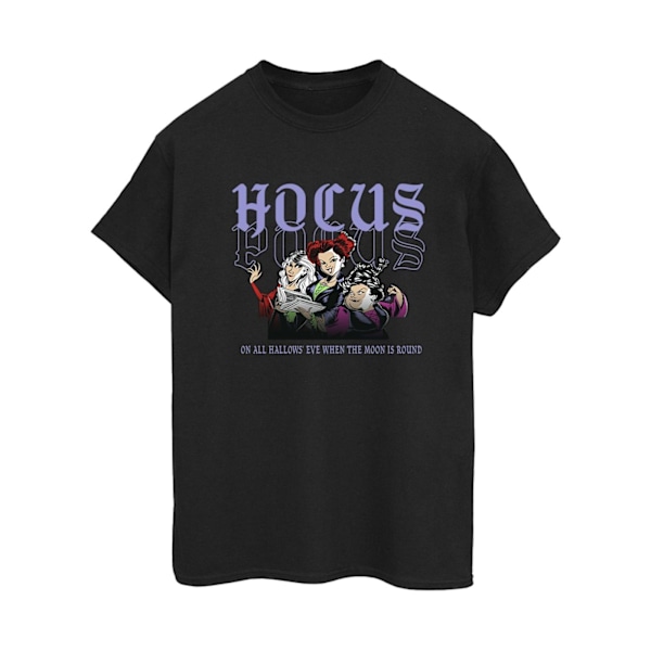 Disney Dam/Damer Hocus Pocus Hallows Eve Bomull Boyfriend T Black L