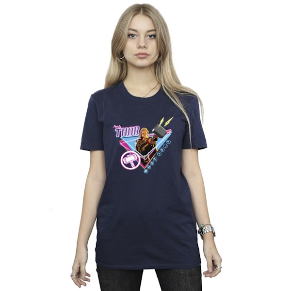 Marvel Womens/Ladies What If Party Thor Alt Bomull Boyfriend T- Navy Blue 3XL