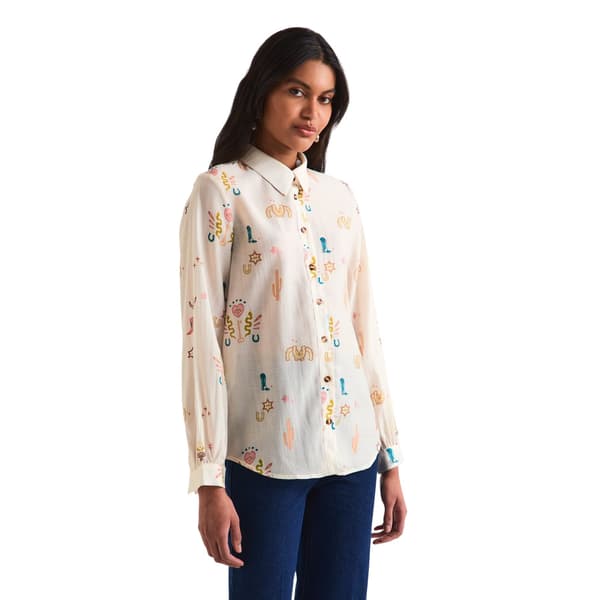 Never Fully Dressed Broderad Logotypskjorta för Kvinnor/Damer 10 UK Multicoloured 10 UK