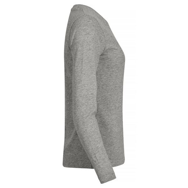Clique Dam/Kvinna Melange Långärmad T-shirt M Grå Grey M