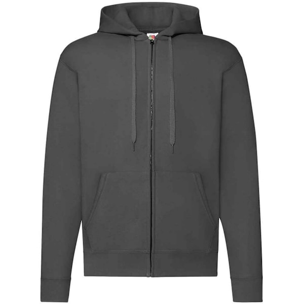 Fruit of the Loom Classic Zipped Hoodie L Light Graphite för män Light Graphite L
