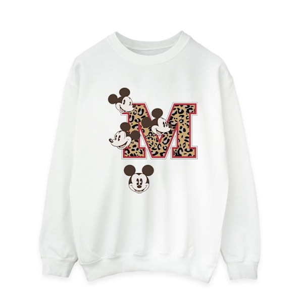 Mickey Mouse Herr M Ansikte Sweatshirt S Vit White S