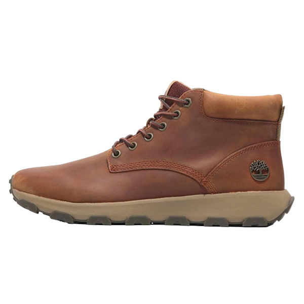 Timberland Winsor Park Läder Mellanhöga Snörkängor för Män 10 UK Orange 10 UK