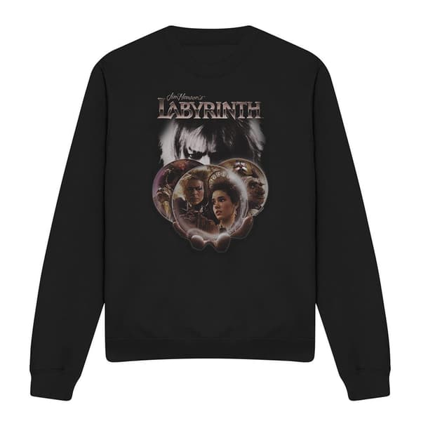 Labyrinth Unisex Vuxen Globe Sweatshirt M Svart Black M