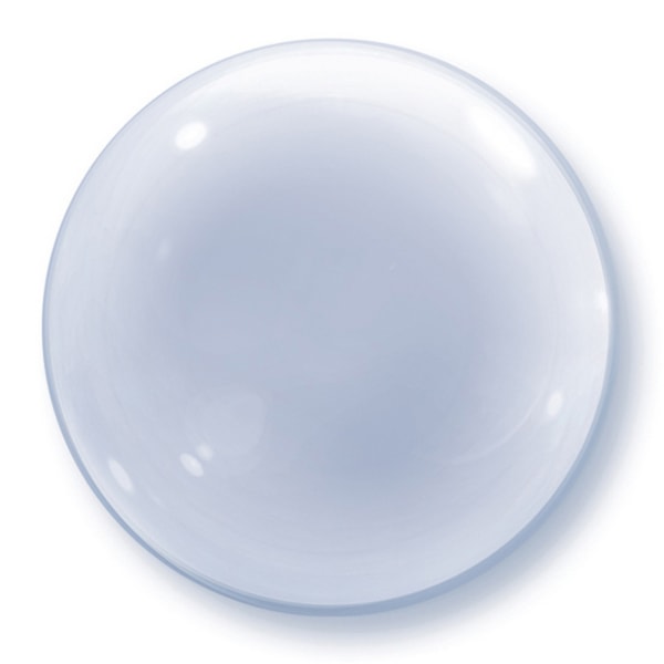 Qualatex 20 Inch Deco Bubble Balloon One Size Clear Clear One Size