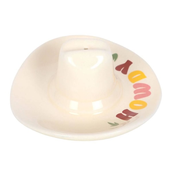 Something Different Howdy Cowboyhatt Rökelsehållare En Storlek White One Size