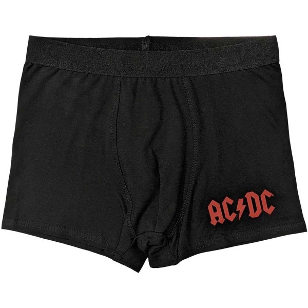 AC/DC Unisex Adult Logo Boxer XXL Svart Black XXL