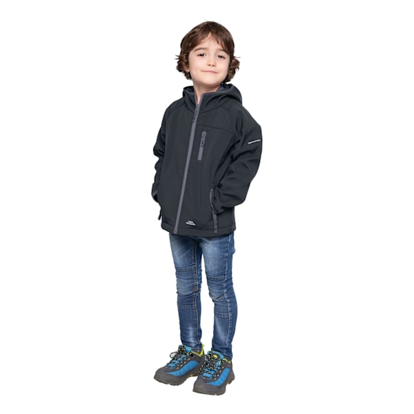 Trespass Barn/Barn Kian Softshell Jacka 2/3 År Svart Black 2/3 Years