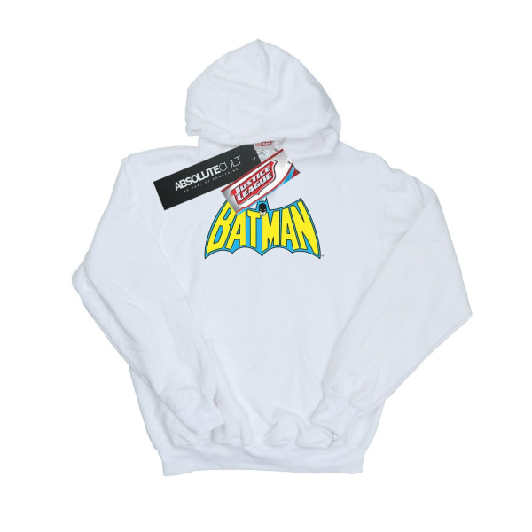 DC Comics Dam/Dam Batman Retro Logo Hoodie XXL Vit White XXL
