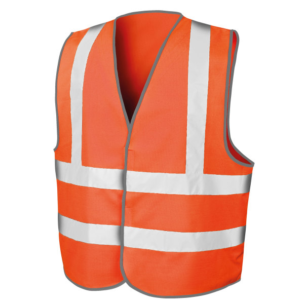 Result Mens Core Safety Hi Viz Vest 2XL/3XL Fluorescerande orange Fluorescent Orange 2XL/3XL