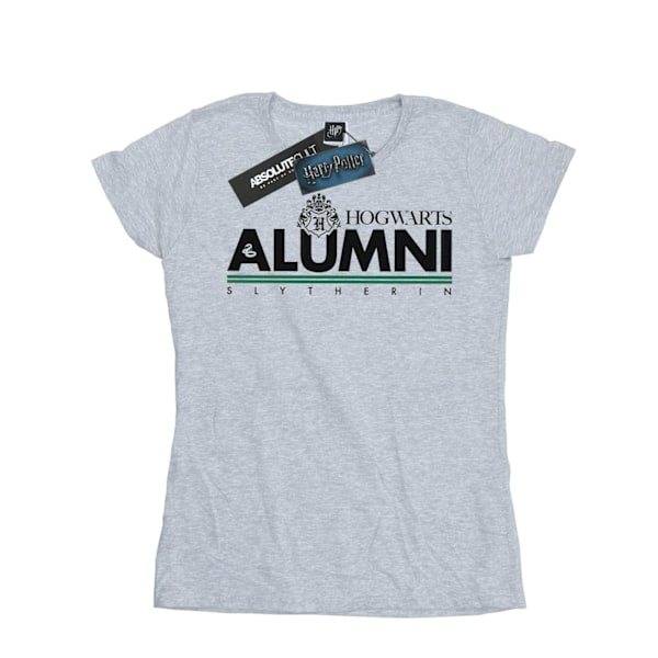 Harry Potter Dam/Kvinnor Hogwarts Alumni Slytherin Bomull T-Shirt M Sports Grey Sports Grey M