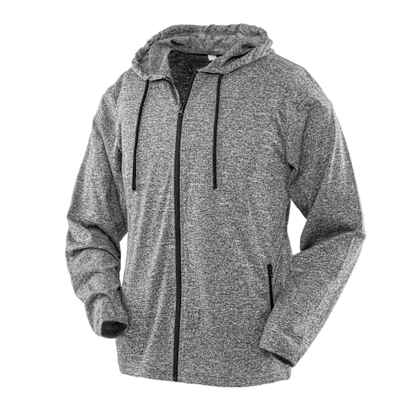Spiro Dam/Kvinnor Huvtröja Fitnessjacka 12 UK Grå/Svart Grey/Black 12 UK