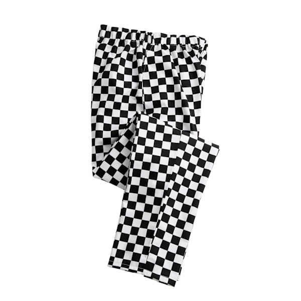 Premier Essential Unisex Kockbyxor / Catering Arbetskläder (Pac Black/White (Big Check) M