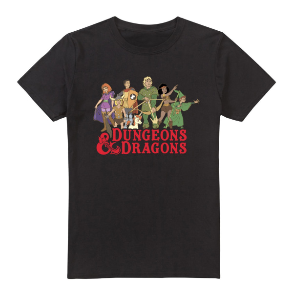 Dungeons & Dragons Herr Line Up T-shirt L Svart Black L