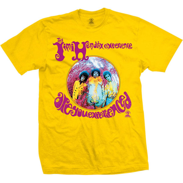 Jimi Hendrix Unisex Adult Are You Experienced T-Shirt S Gul Yellow S