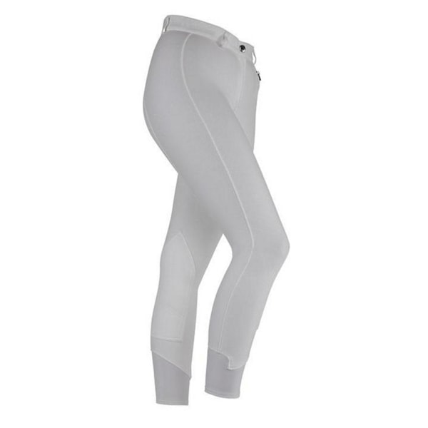 SaddleHugger Flickor Ridbyxor 7-8 År Vit White 7-8 Years