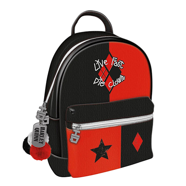 Suicide Squad Live Fast Die Clown Harley Quinn Ryggsäck One Siz Red/Black One Size