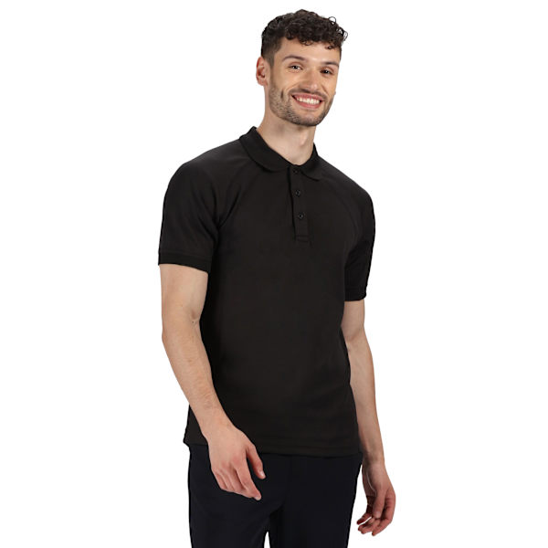 Regatta Professional Coolweave Kortärmad Poloskjorta L B Black L