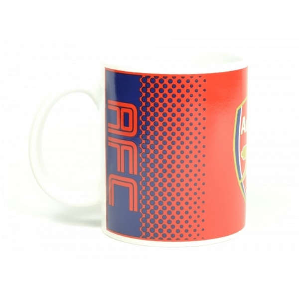 Arsenal FC Official Fade Design Crest Mugg One Size Röd/Vit Red/White One Size