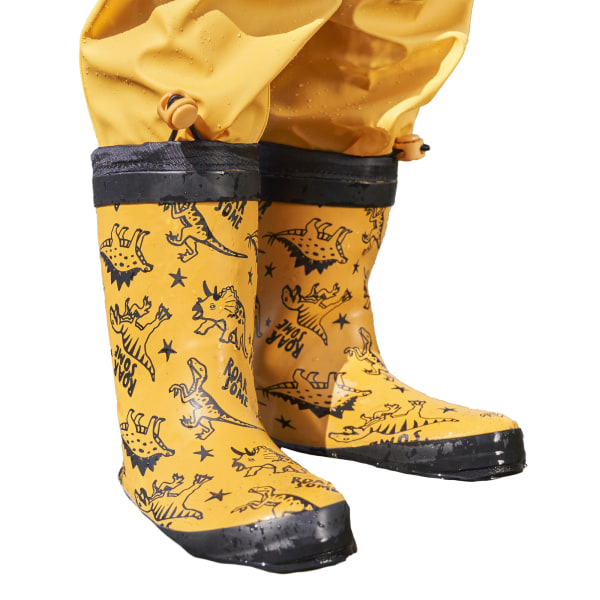 Mountain Warehouse Barn/Barn II Dinosaurie Vinter Wellington Yellow 12 UK Child