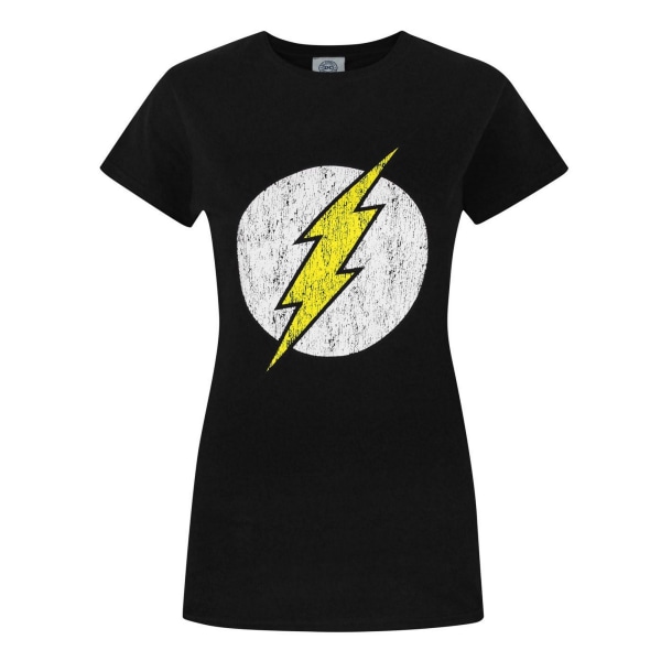 Flash Dam/Dam Distressed Logo T-Shirt 2XL Svart Black 2XL