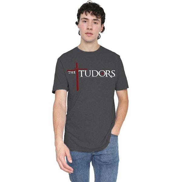 The Tudors Unisex Vuxen Logo T-Shirt M Kolgrå Charcoal M
