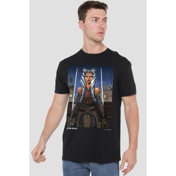 Ahsoka Herr Heroisk Ahsoka T-Shirt L Svart Black L