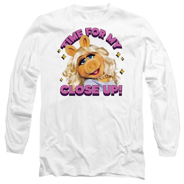Mupparna Unisex Vuxen Time For My Close Up Miss Piggy T-shirt White XL