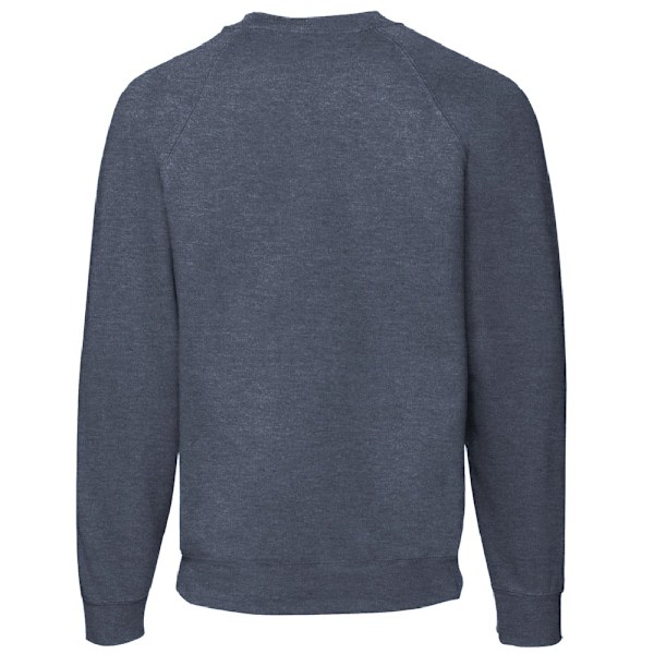 Fruit Of The Loom Raglanärm Belcoro® Sweatshirt XL Heather Navy för män Heather Navy XL