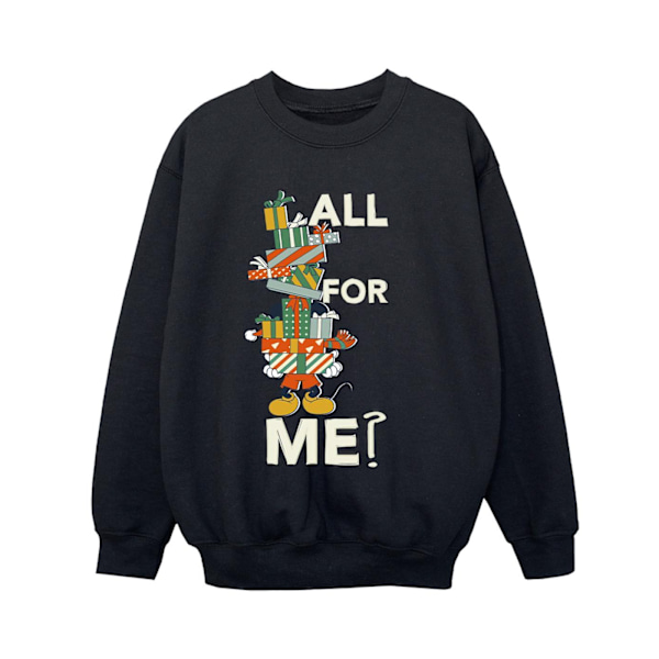 Disney Boys Mickey Mouse Presents All For Me Sweatshirt 12-13 år Black 12-13 Years