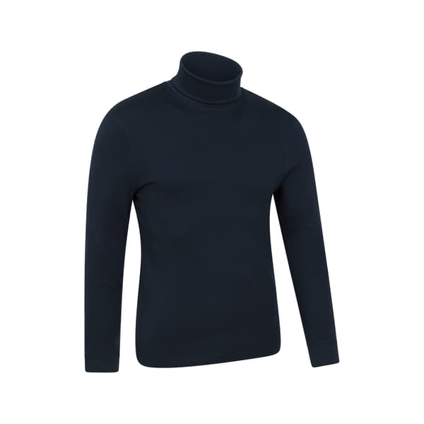 Mountain Warehouse Herr Meribel Bomulls Termisk Topp 3XL Marinblå Navy 3XL
