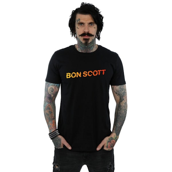 Bon Scott Herr Shattered Logo T-Shirt M Svart Black M