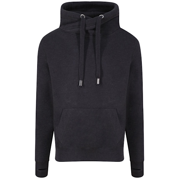 AWDis Unisex Cross Neck Hoodie XL Black Smoke Black Smoke XL