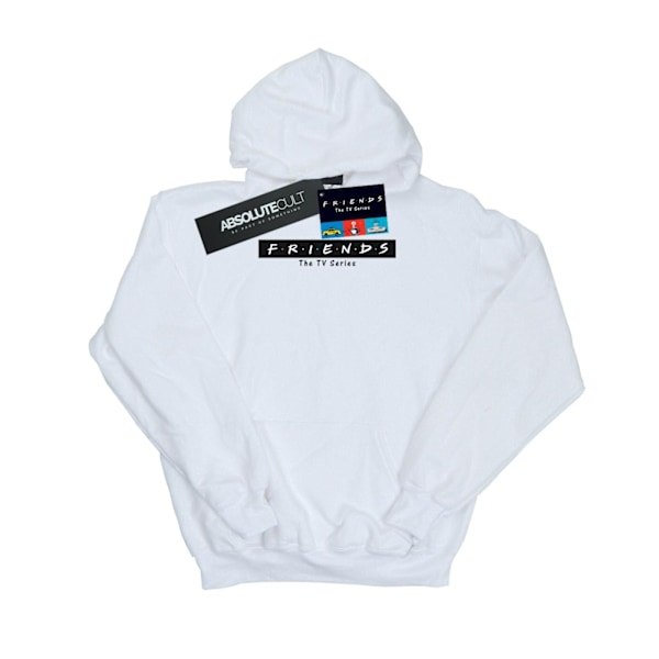 Friends Mens Logo Block Hoodie M Vit White M