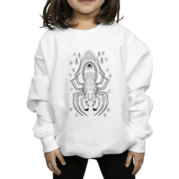 Harry Potter flickor Aragog Line Art Sweatshirt 9-11 år Vit White 9-11 Years