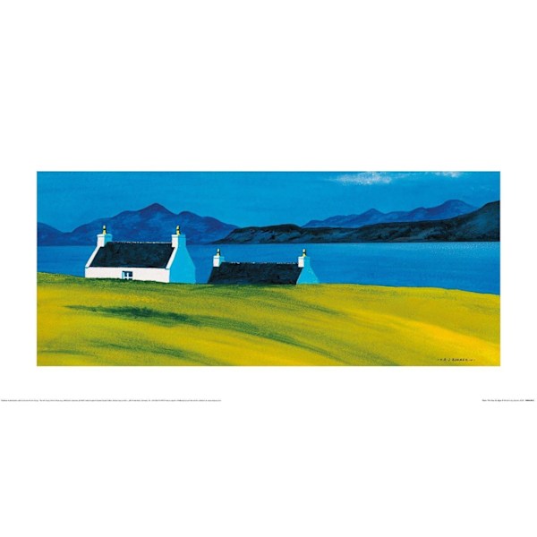 Anthony Barber Over The Sea To Skye II Tryck 30cm x 60cm Blå/G Blue/Green 30cm x 60cm