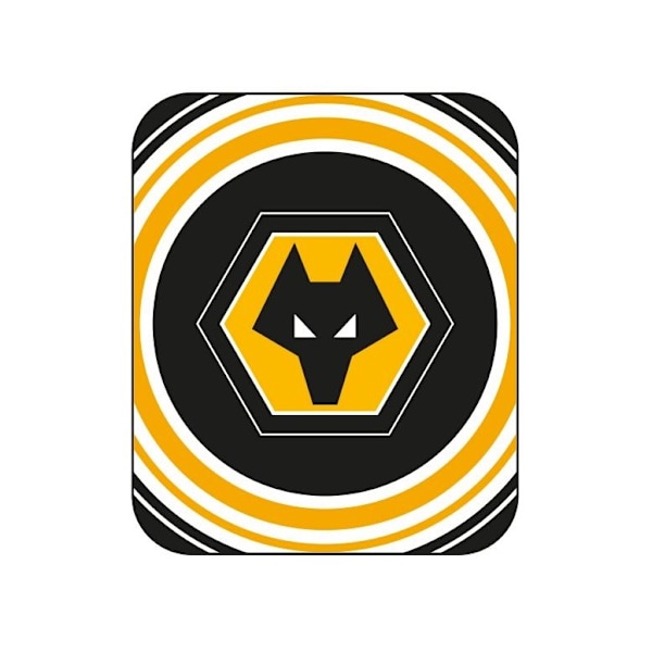 Wolverhampton Wanderers FC Fleece Pulse-filt En Storlek Svart/ Black/White/Gold One Size