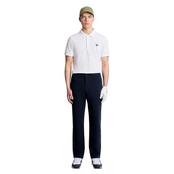 Lyle & Scott Kortärmad Golf Pikétröja för Herr S Vit White S