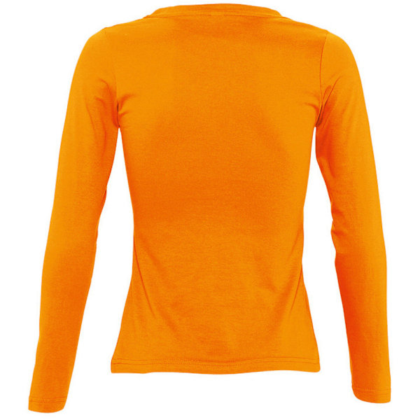 SOLS Dam/Kvinnor Majestic Långärmad T-shirt M Orange Orange M