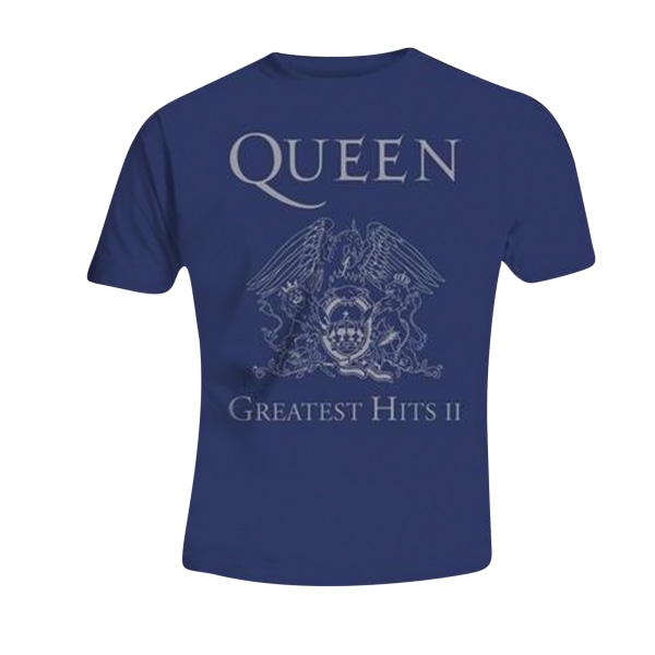 Queen Unisex Adult Greatest Hits II T-shirt XL Blå Blue XL