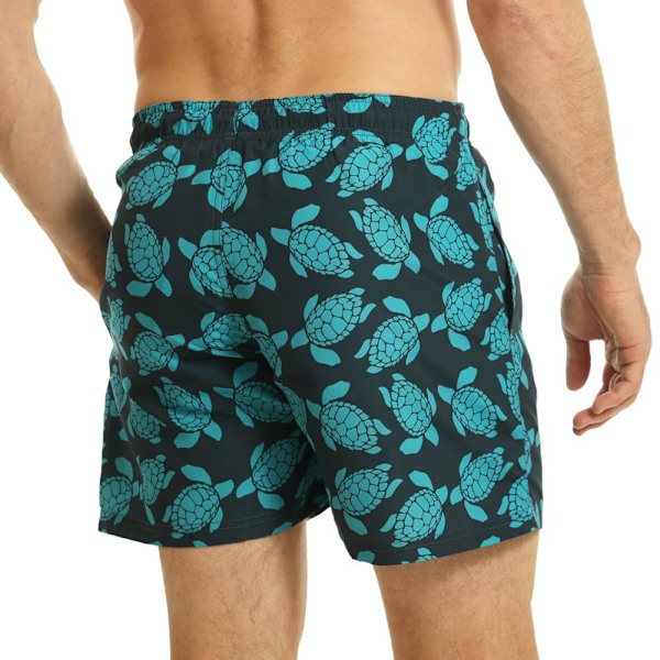 RIPT Essentials Herr Turtle Badshorts L Marinblå/Turkos Navy/Turquoise L