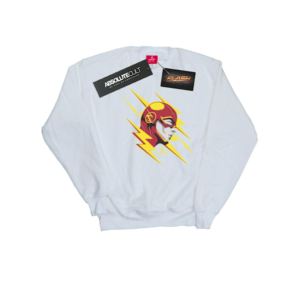 DC Comics Boys The Flash Lightning Portrait Sweatshirt 7-8 år White 7-8 Years