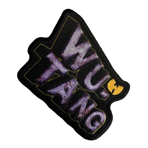 Wu-Tang Clan vävd Perspective logotyp-patch One Size Svart/Lila Black/Purple One Size