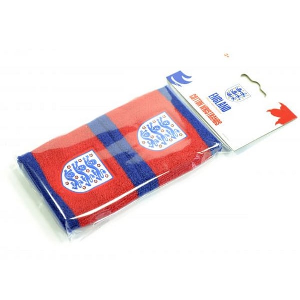 England FA Crest handledsskydd (Set om 2) One Size Röd/Marinblå Red/Navy One Size