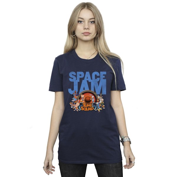 Space Jam: A New Legacy Dam/Damer Tune Squad Bomull Boyfriend Navy Blue M