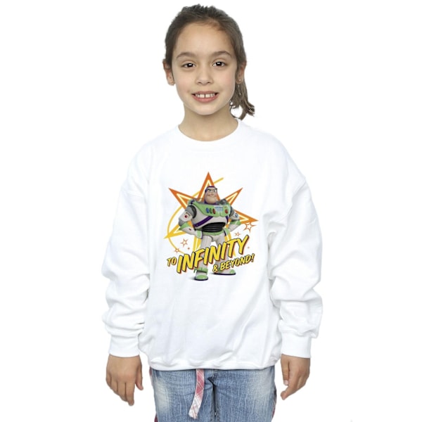 Disney Girls Toy Story Buzz To Infinity Sweatshirt 7-8 år Blå Black 7-8 Years