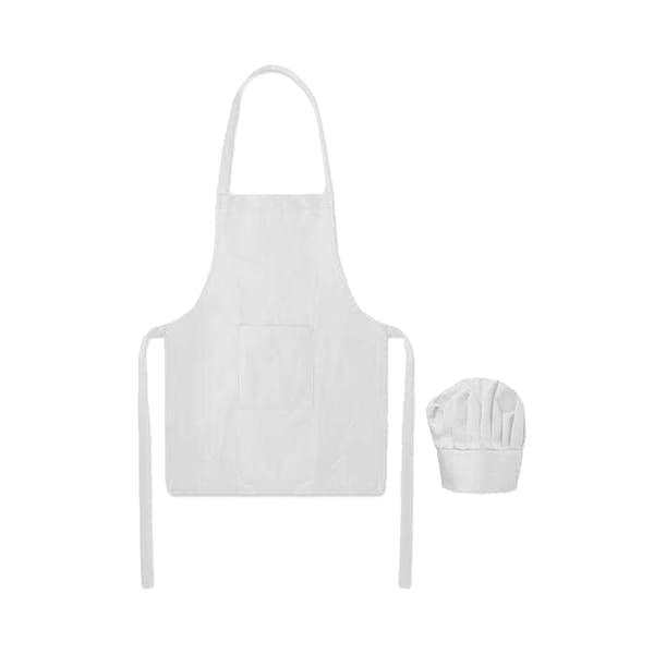 MidOcean Barn/Kids Kockförkläde En Storlek Vit White One Size