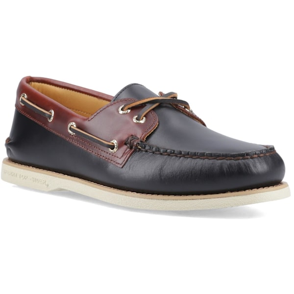 Sperry Herr Autentiska Gold Cup Båtskor i Läder 7 UK Svart/Br Black/Brown 7 UK